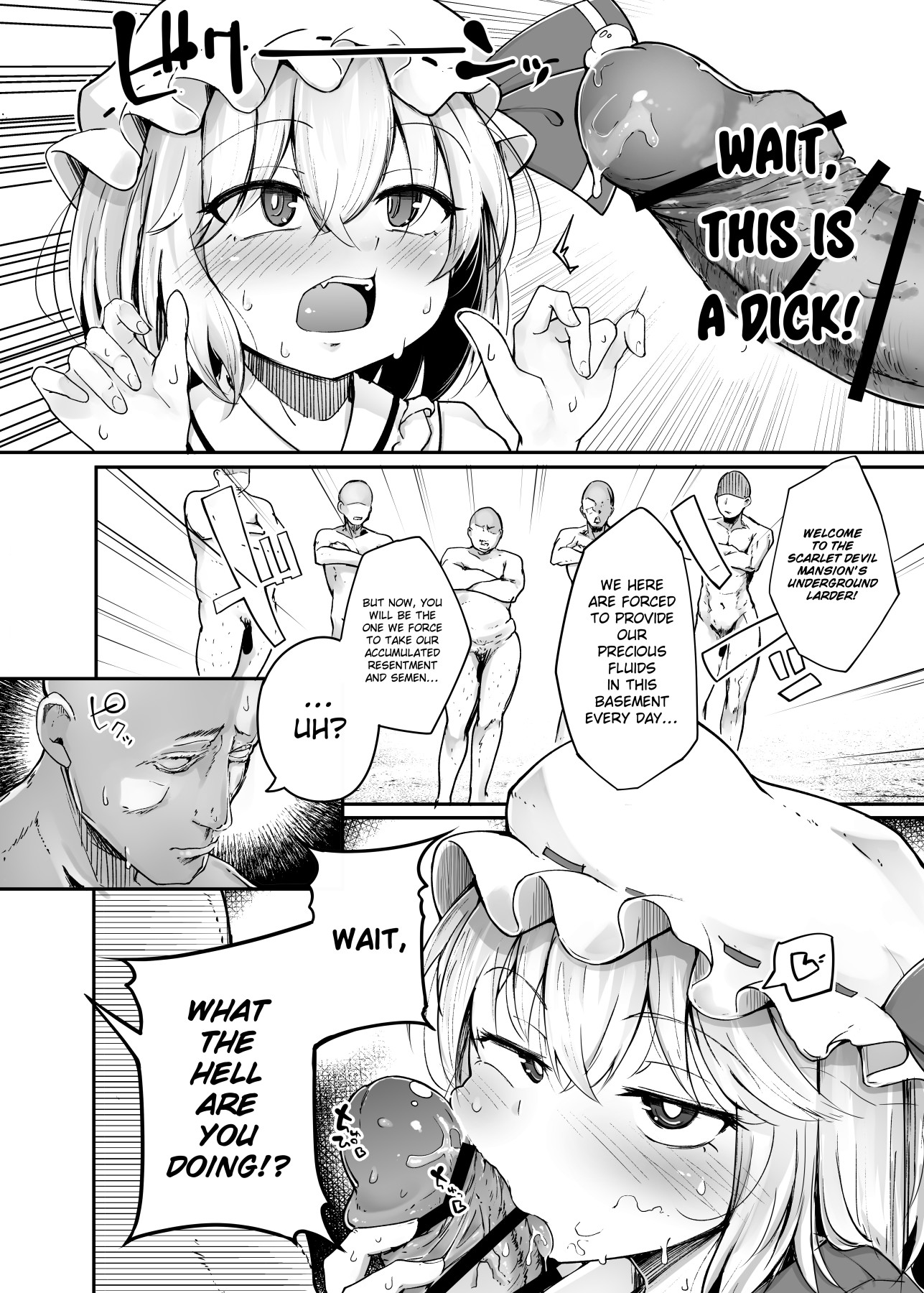 Hentai Manga Comic-Flandre Little Slut VS Five Old Men Trying To Fuck Some Respect Into Her-Read-6